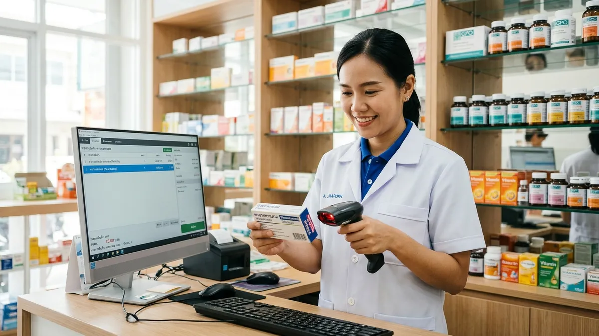 เภสัชกรในร้านขายยาและคลินิกเวชภัณฑ์ใช้ระบบ SML ERP คุมทะเบียนยา อย. ขย.9-11 และ Lot วันหมดอายุ